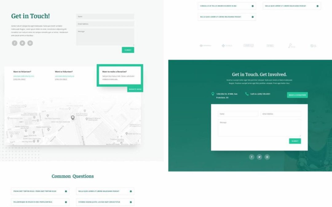 ET – Charity Contact Page