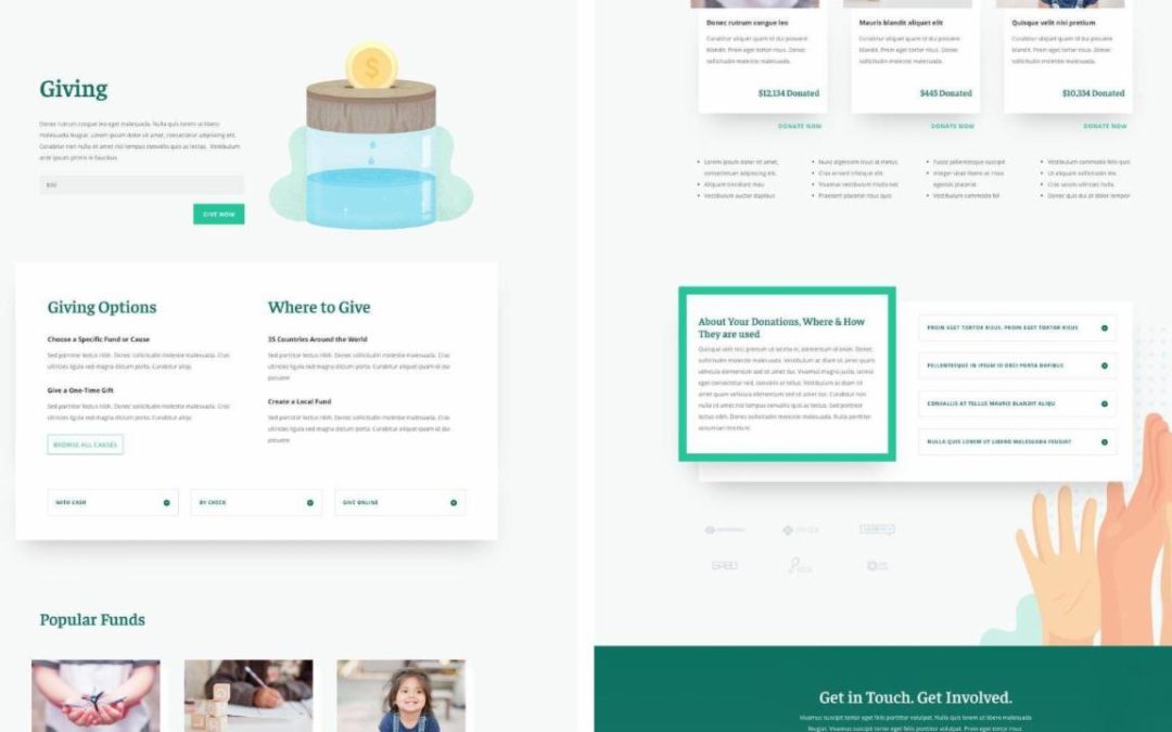 ET – Charity Donate Page