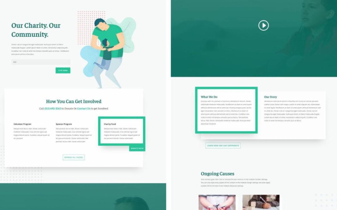 ET – Charity Landing Page