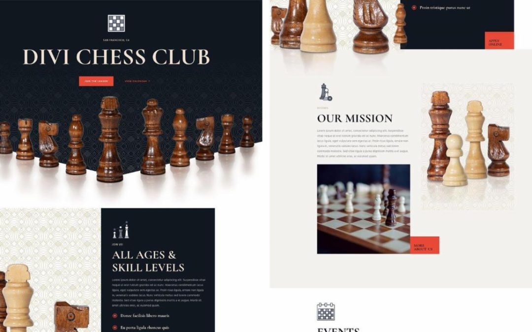 ET – Chess Club Landing Page