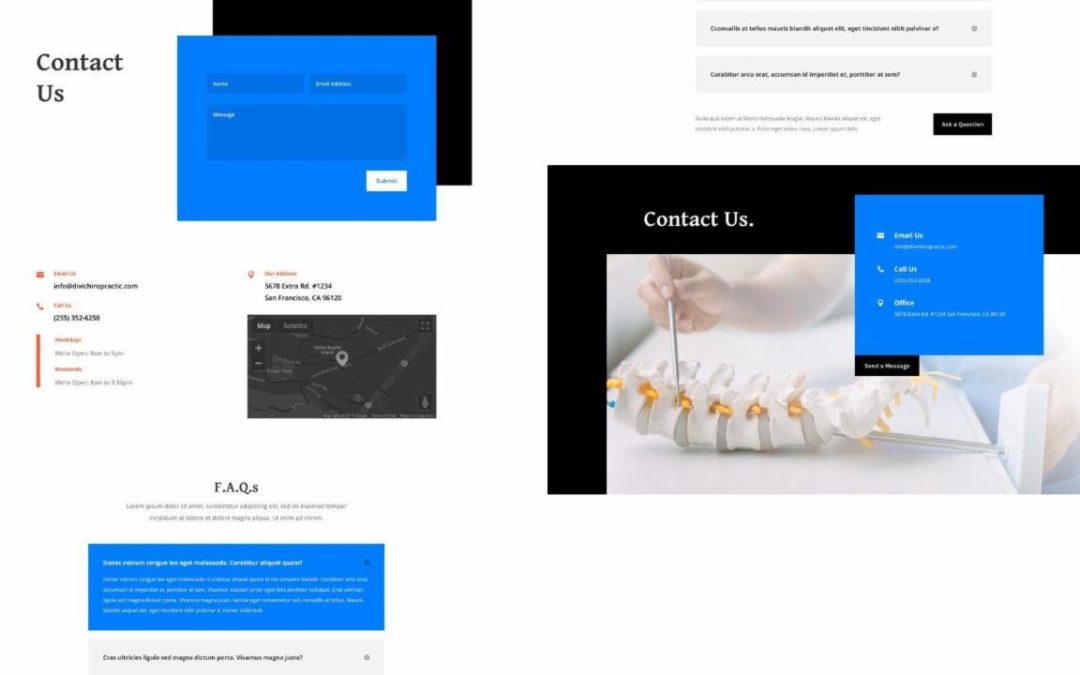 ET – Chiropractor Contact Page