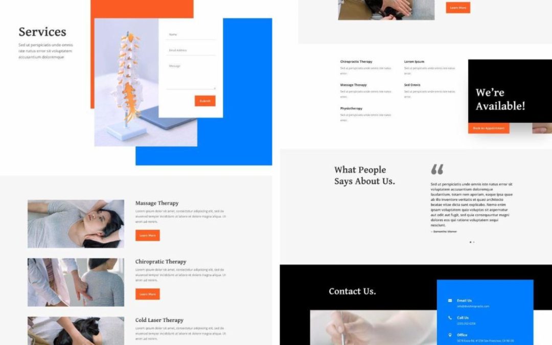 ET – Chiropractor Services Page
