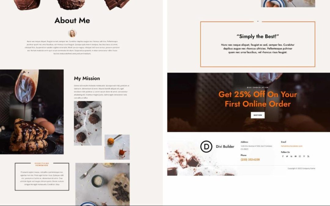 ET – Chocolatier About Page