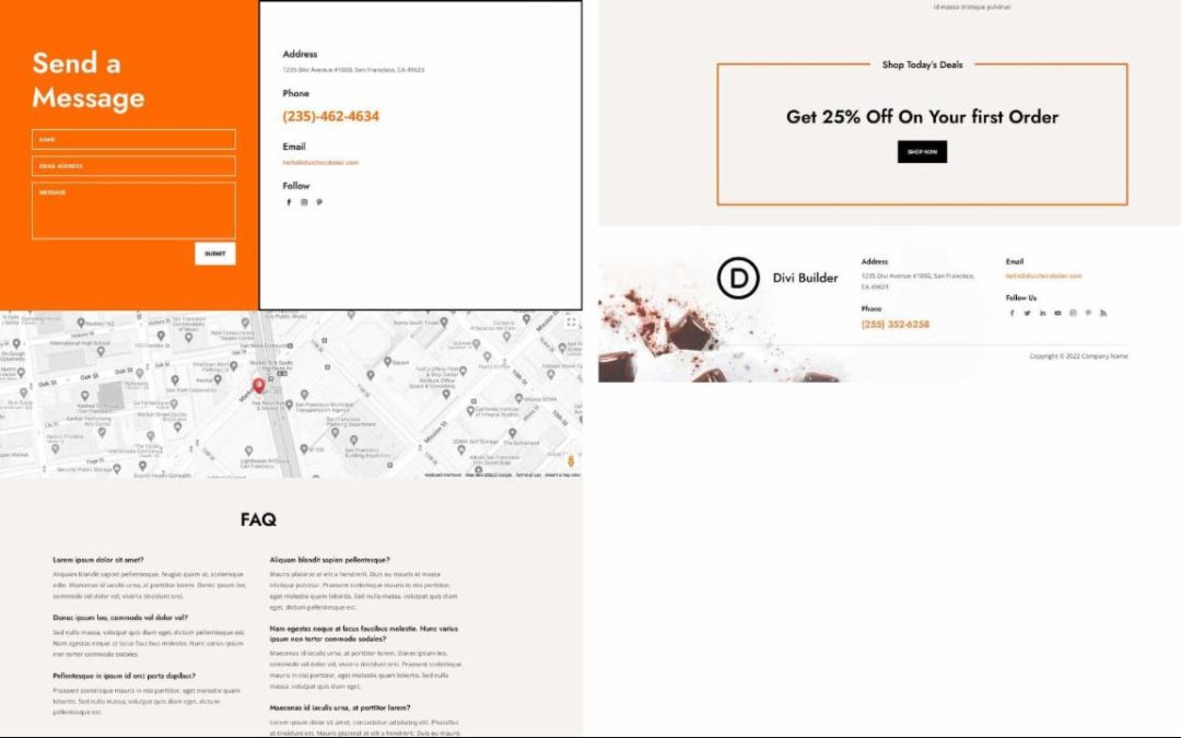 ET – Chocolatier Contact Page