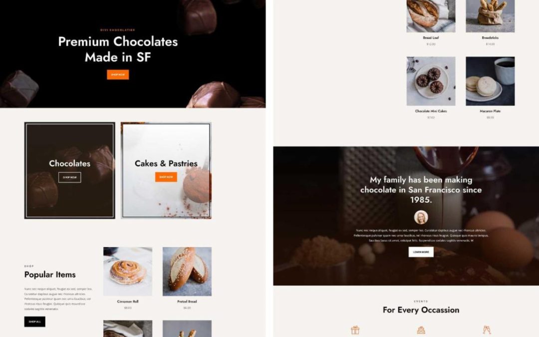 ET – Chocolatier Home Page