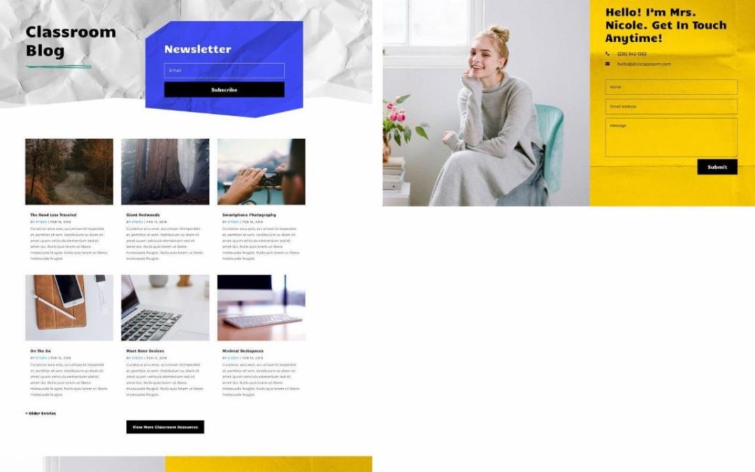ET – Classroom Blog Page