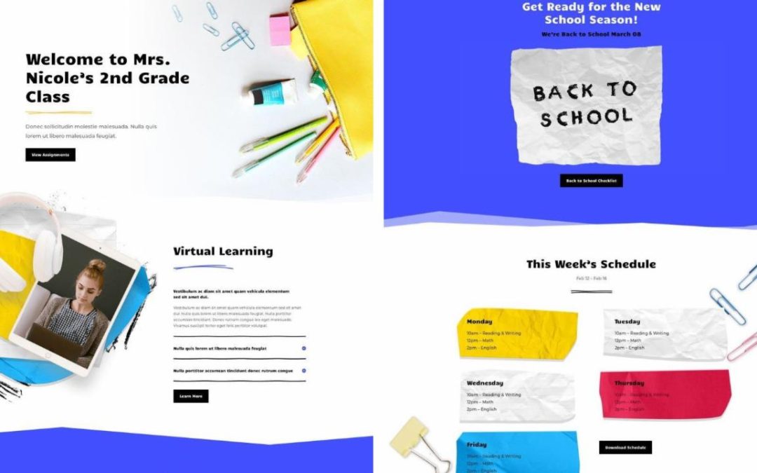 ET – Classroom Landing Page
