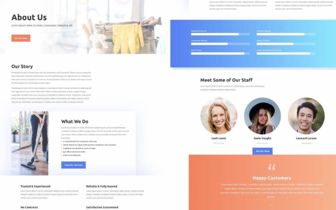 ET – Cleaning Company About Page