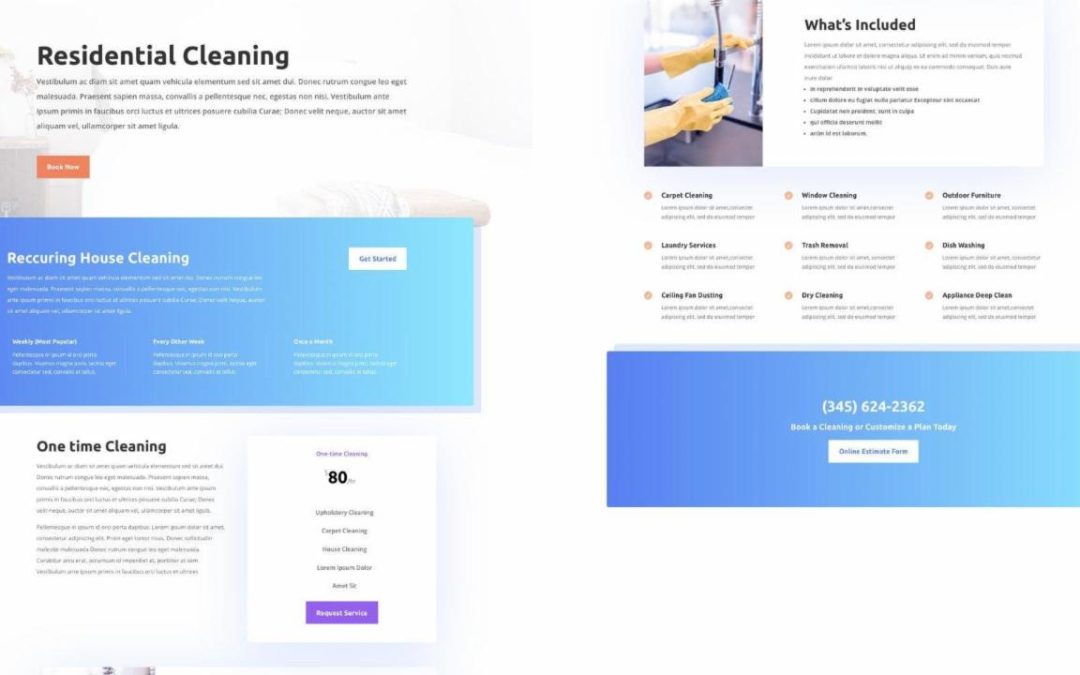 ET – Cleaning Company Service Page