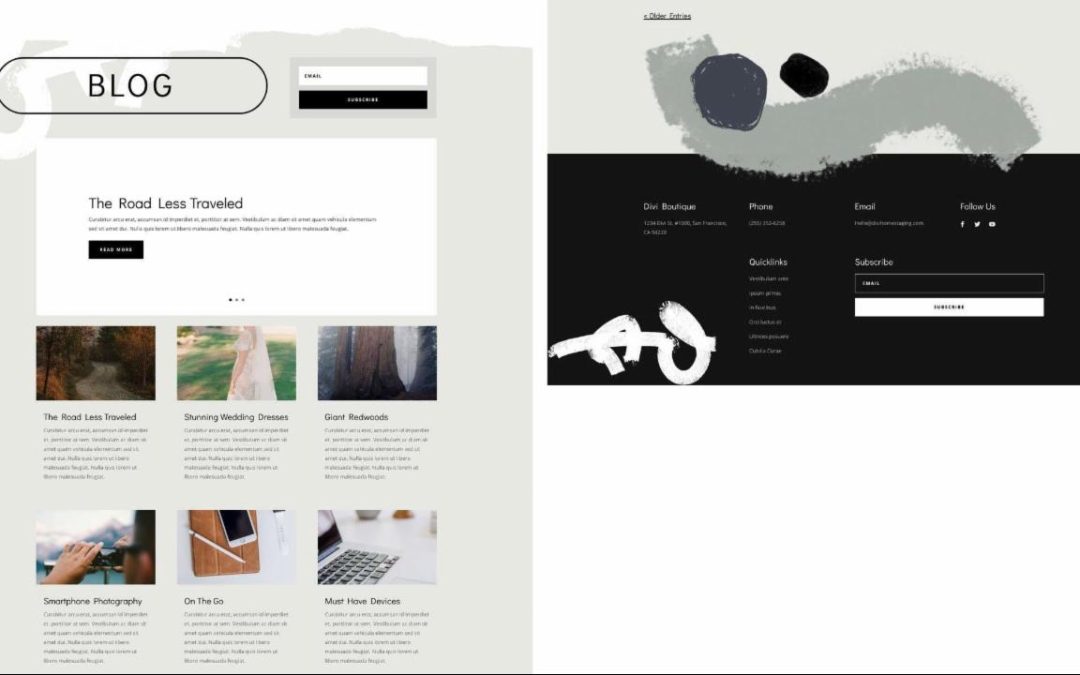 ET – Clothing Store Blog Page