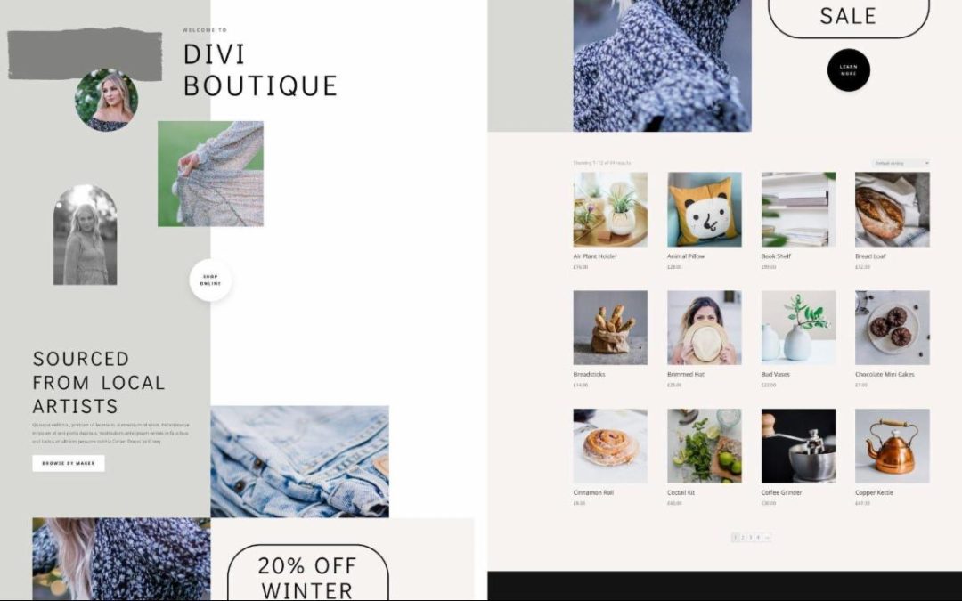 ET – Clothing Store Home Page