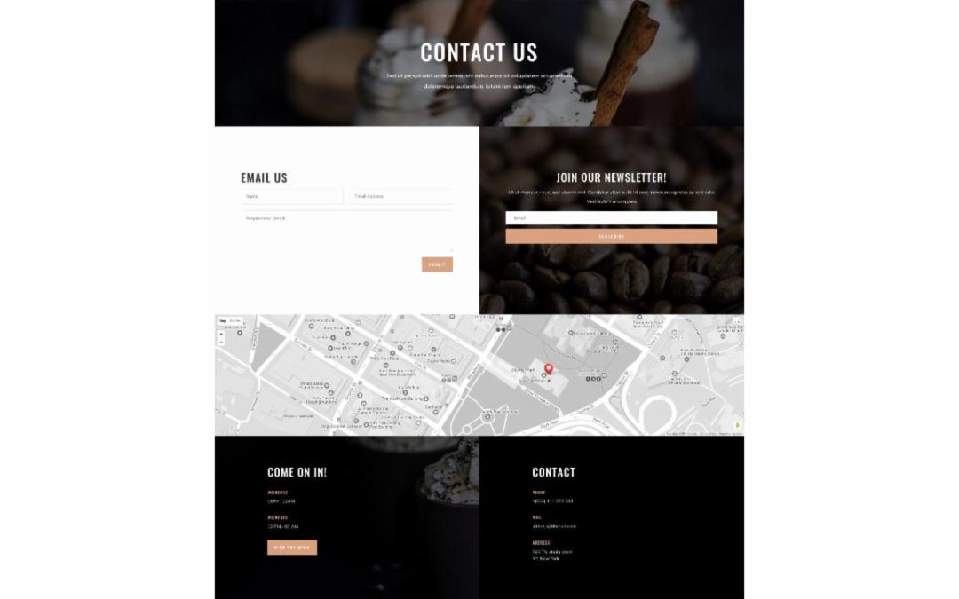 ET – Coffee Shop Contact Page