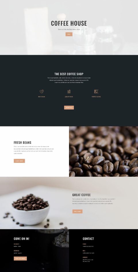 ET - Coffee Shop Home Page