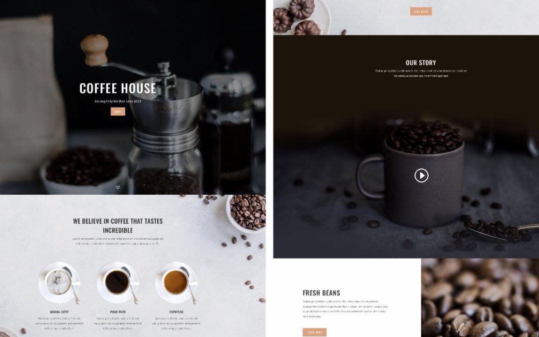 ET – Coffee Shop Landing Page