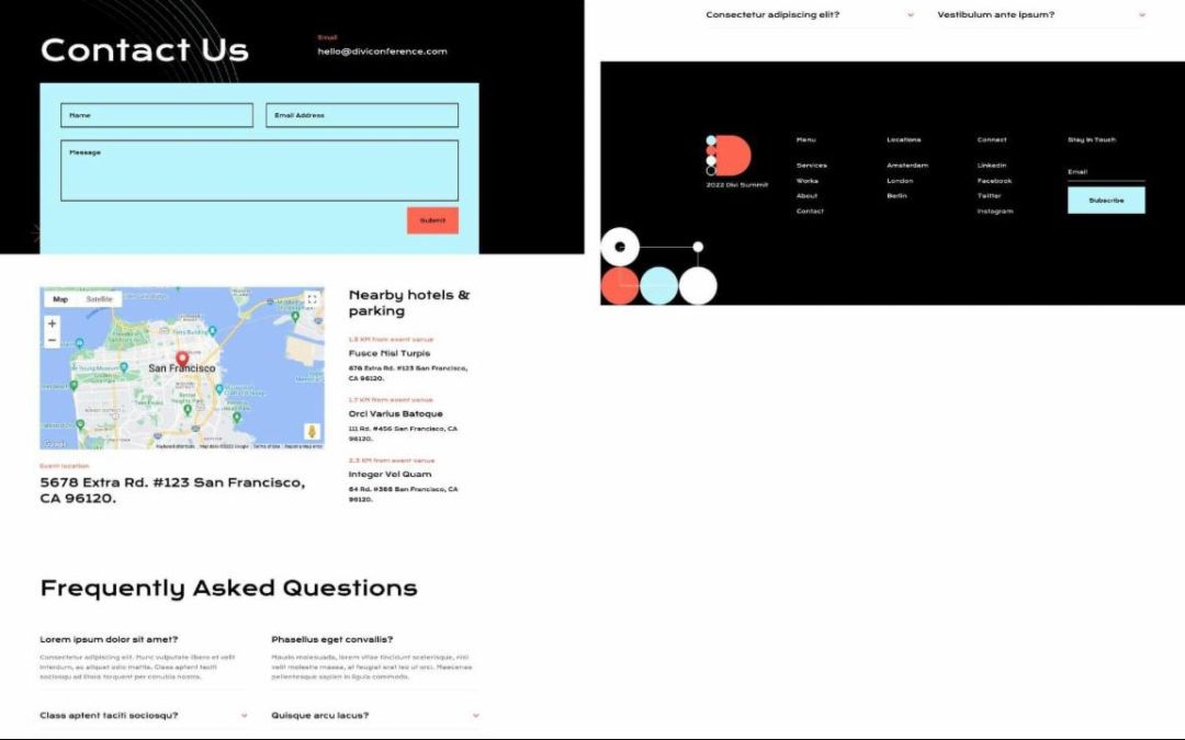 ET – Conference Contact Page