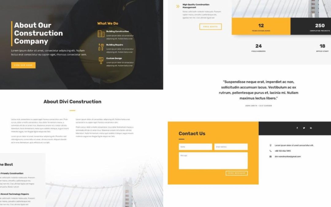 ET – Construction Company About Page