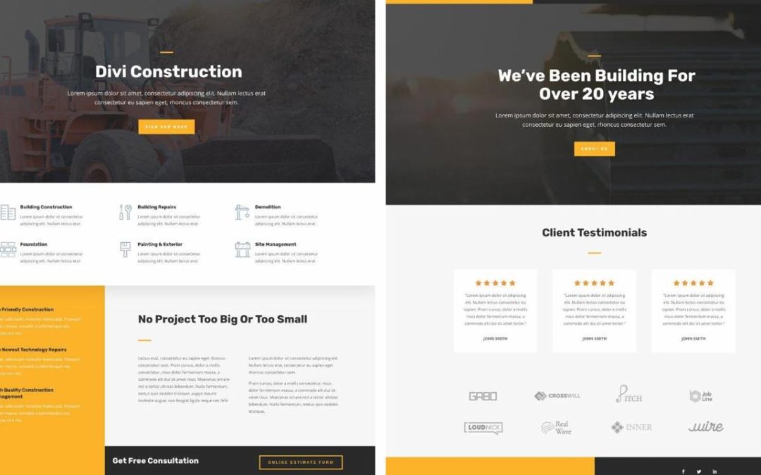 ET – Construction Company Home Page