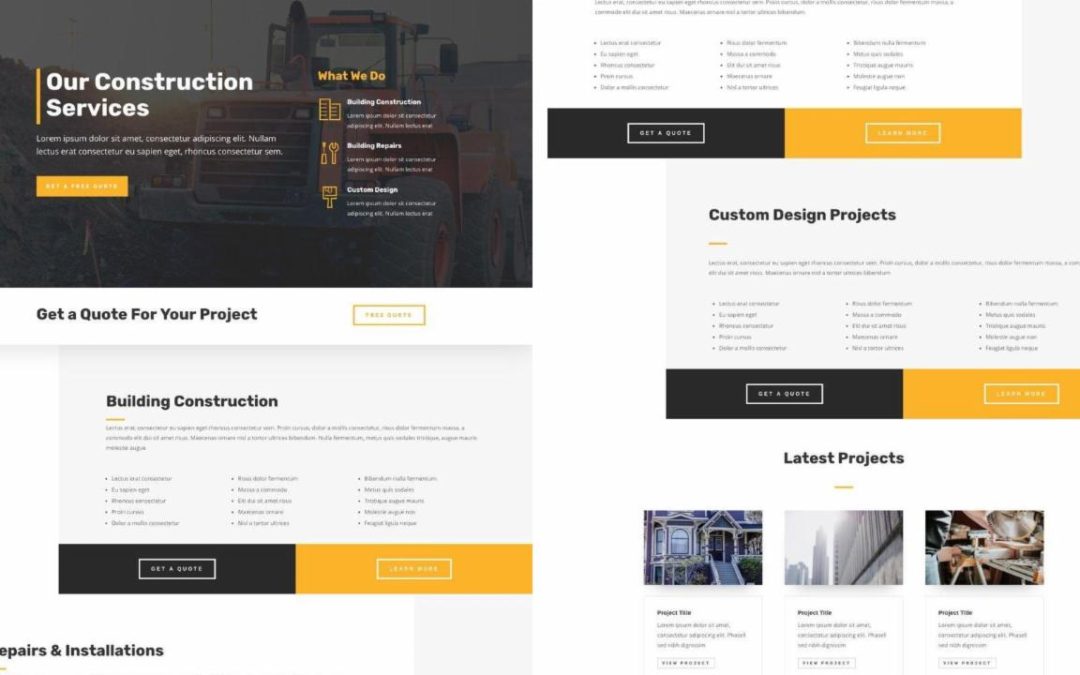ET – Construction Company Services Page