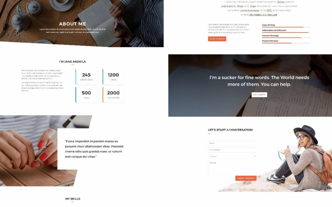 ET – Copywriter About Page
