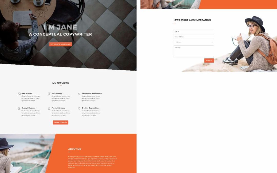 ET – Copywriter Home Page
