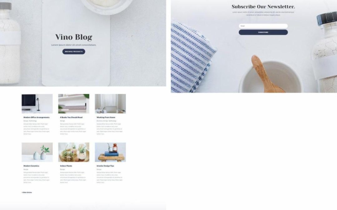 ET – Cosmetics Shop Blog Page