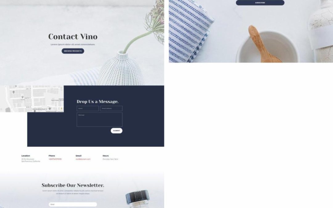 ET – Cosmetics Shop Contact Page