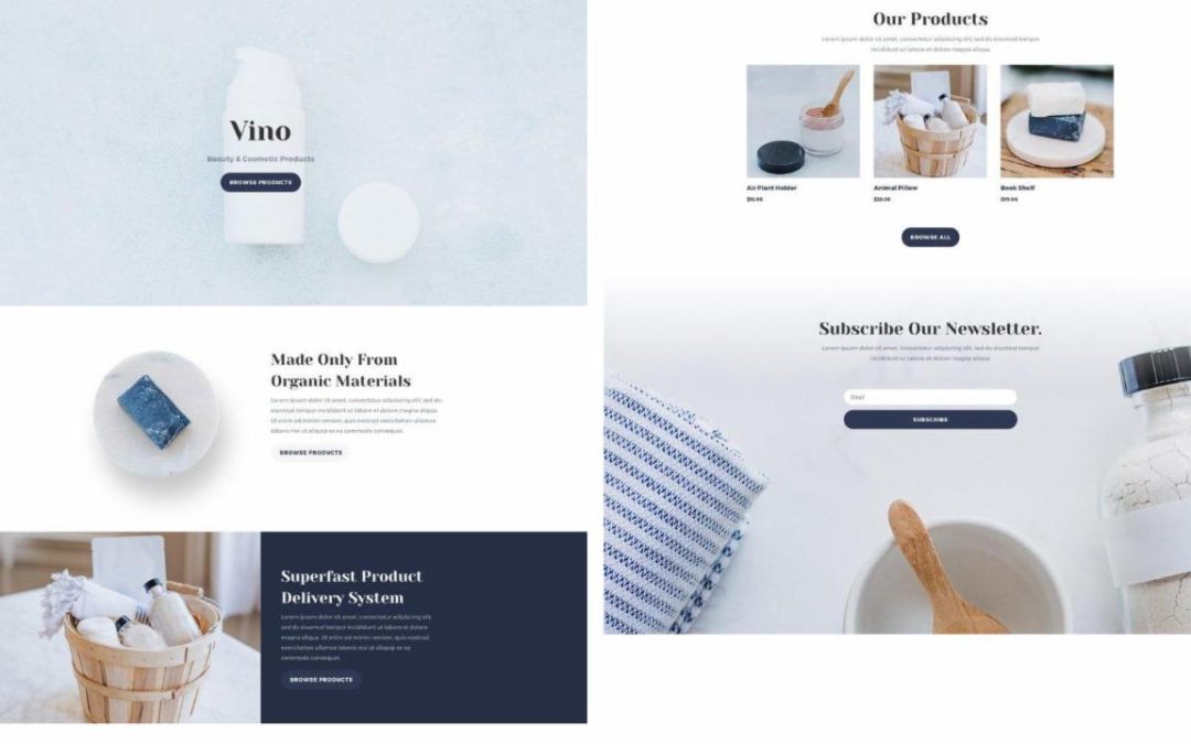 ET – Cosmetics Shop Home Page