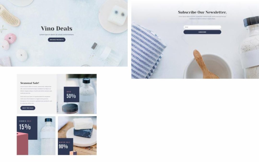 ET – Cosmetics Shop Sale Page