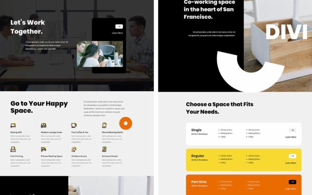 ET – Coworking Space Home Page