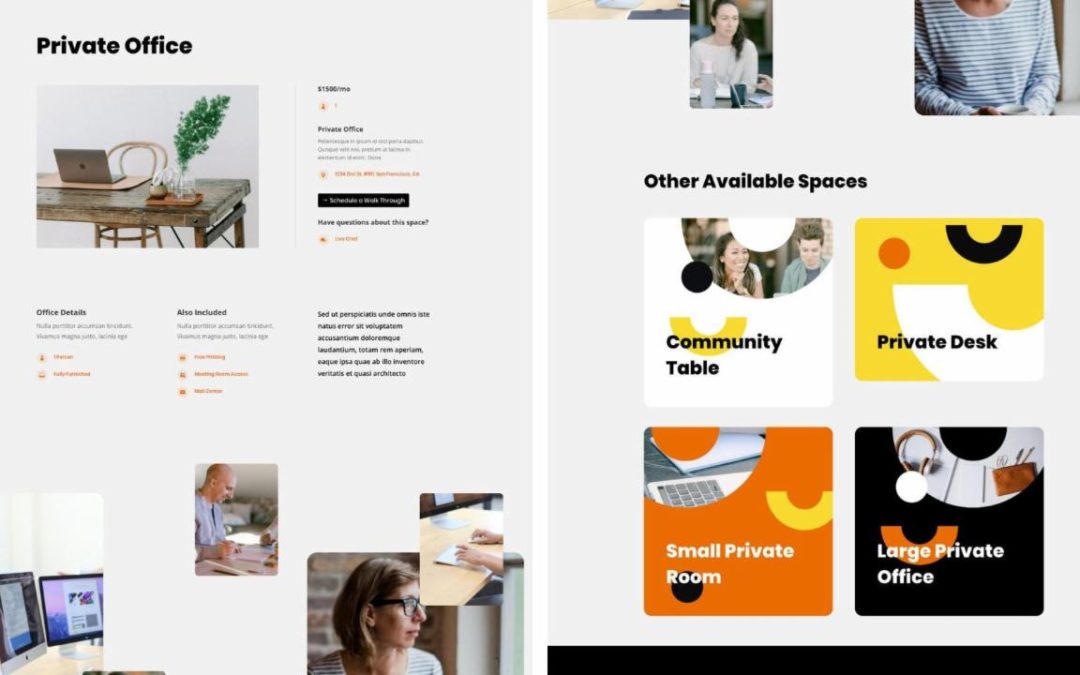 ET – Coworking Space Product Page