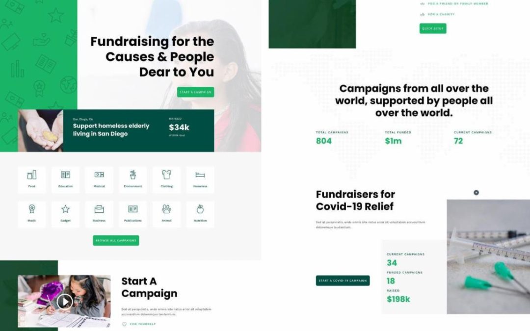 ET – Crowdfunding Landing Page