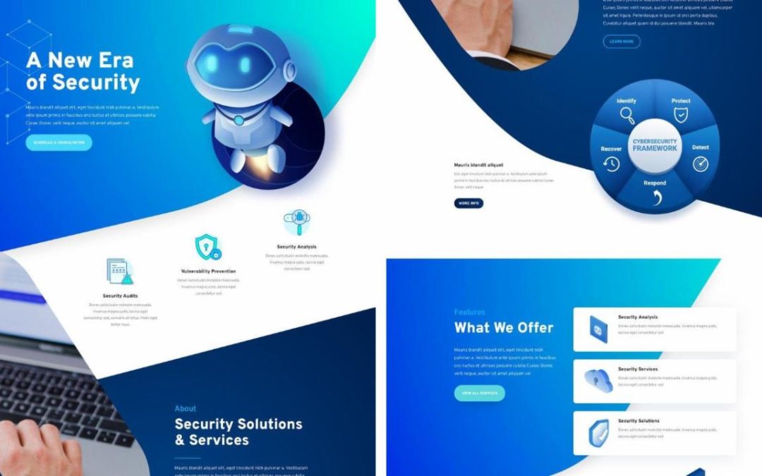 ET – Cyber Security Landing Page