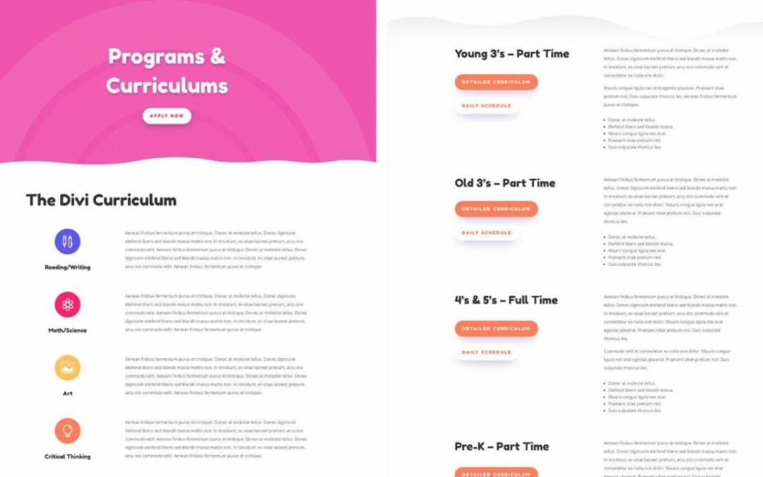 ET – Daycare Programs Page