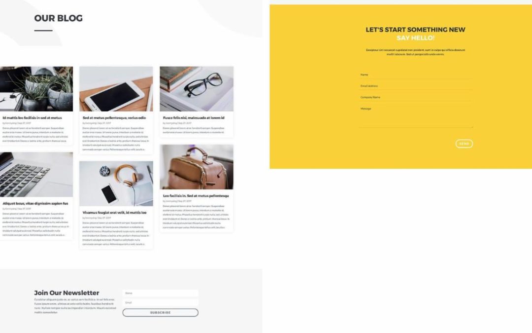ET – Design Agency Blog Page