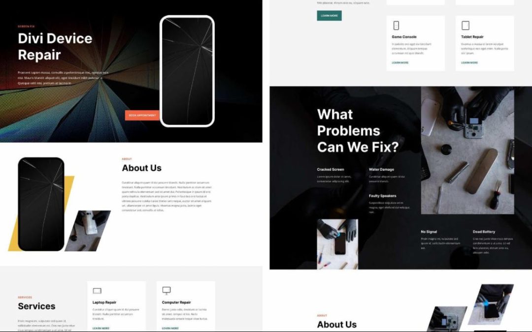 ET – Device Repair Landing Page