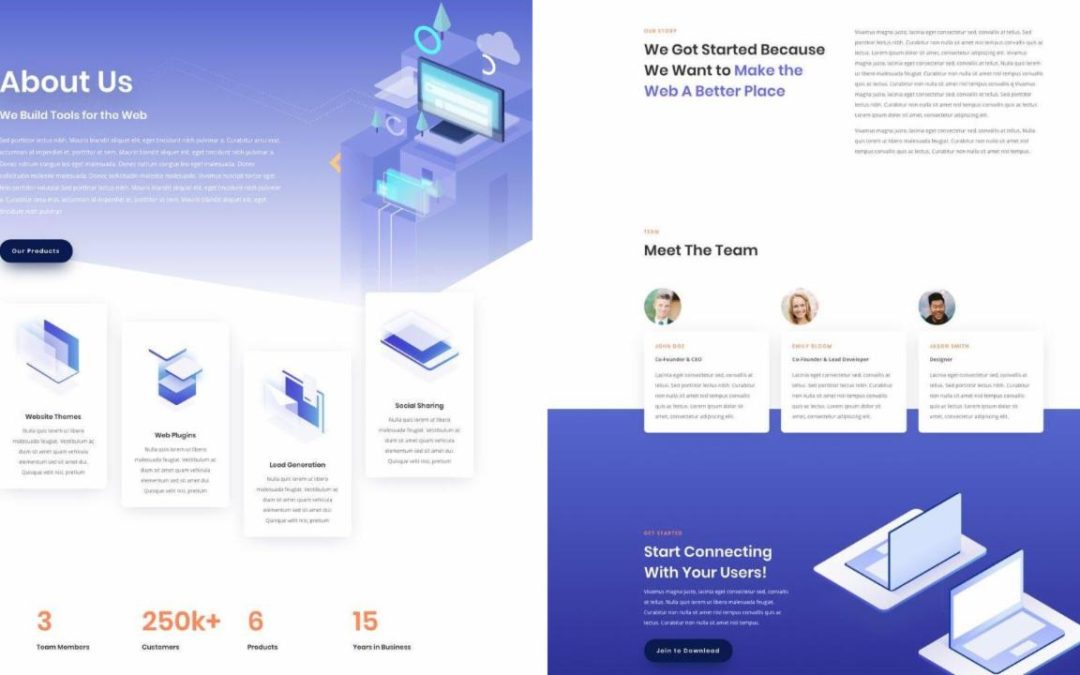 ET – Digital Product About Page