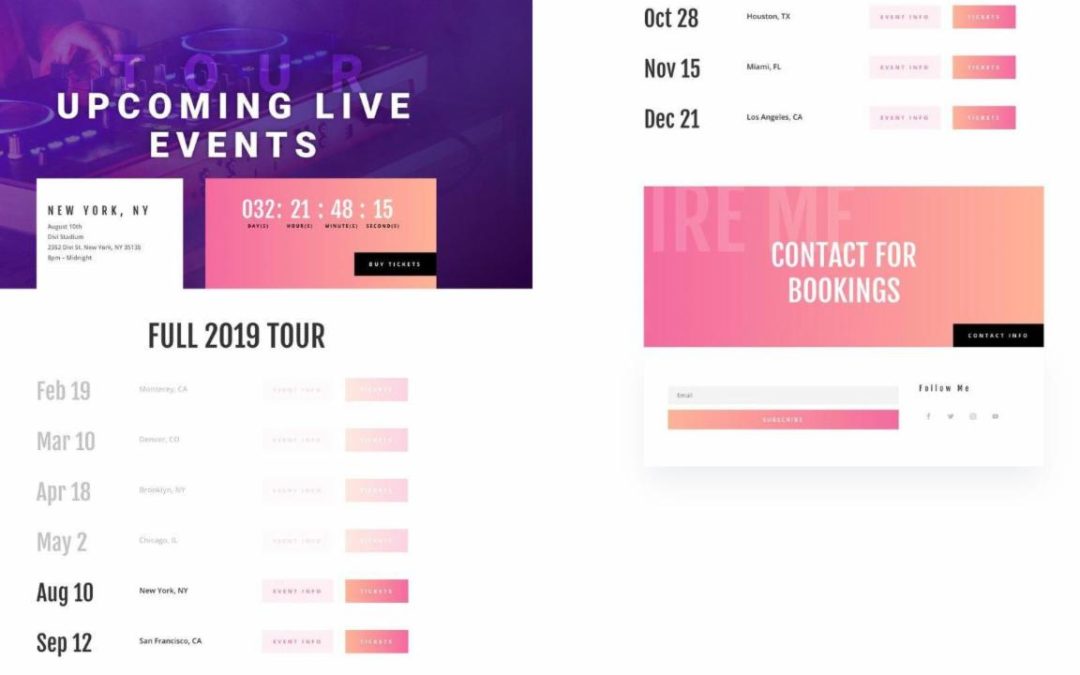 ET – DJ Events Page