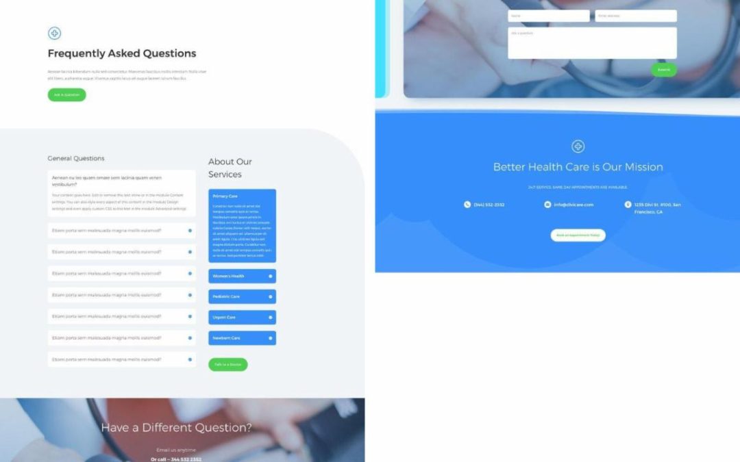 ET – Doctor’s Office FAQ Page