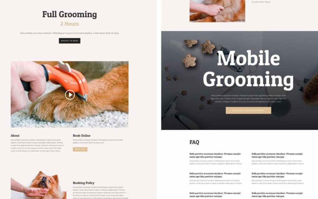 ET – Dog Grooming Service Page