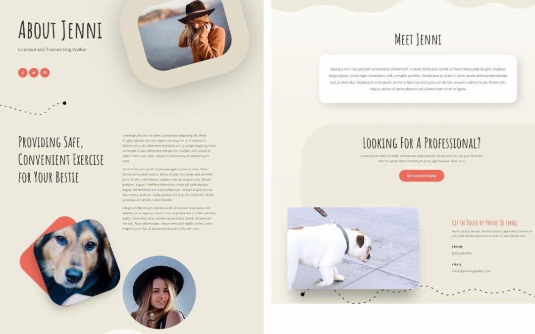 ET – Dog Walker About Page