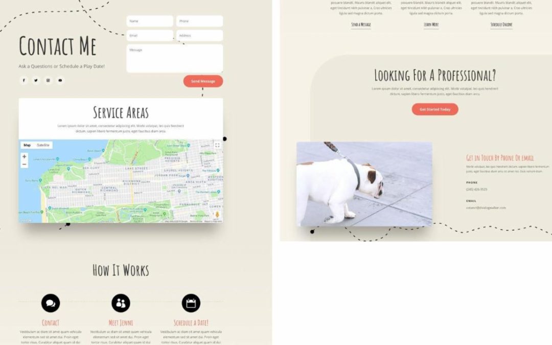 ET – Dog Walker Contact Page