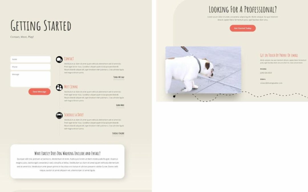 ET – Dog Walker How It Works Page