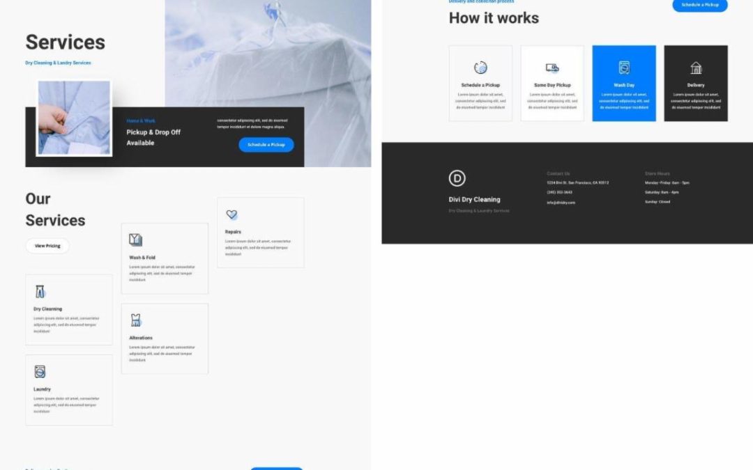 ET – Dry Cleaning Services Page