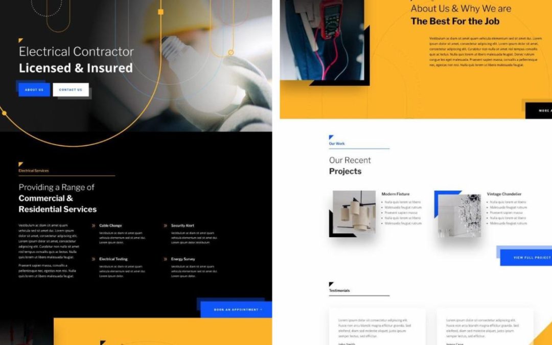 ET – Electrician Landing Page