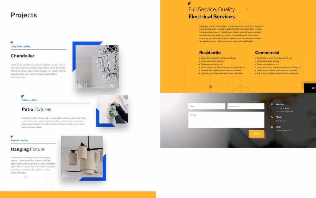 ET – Electrician Portfolio Page