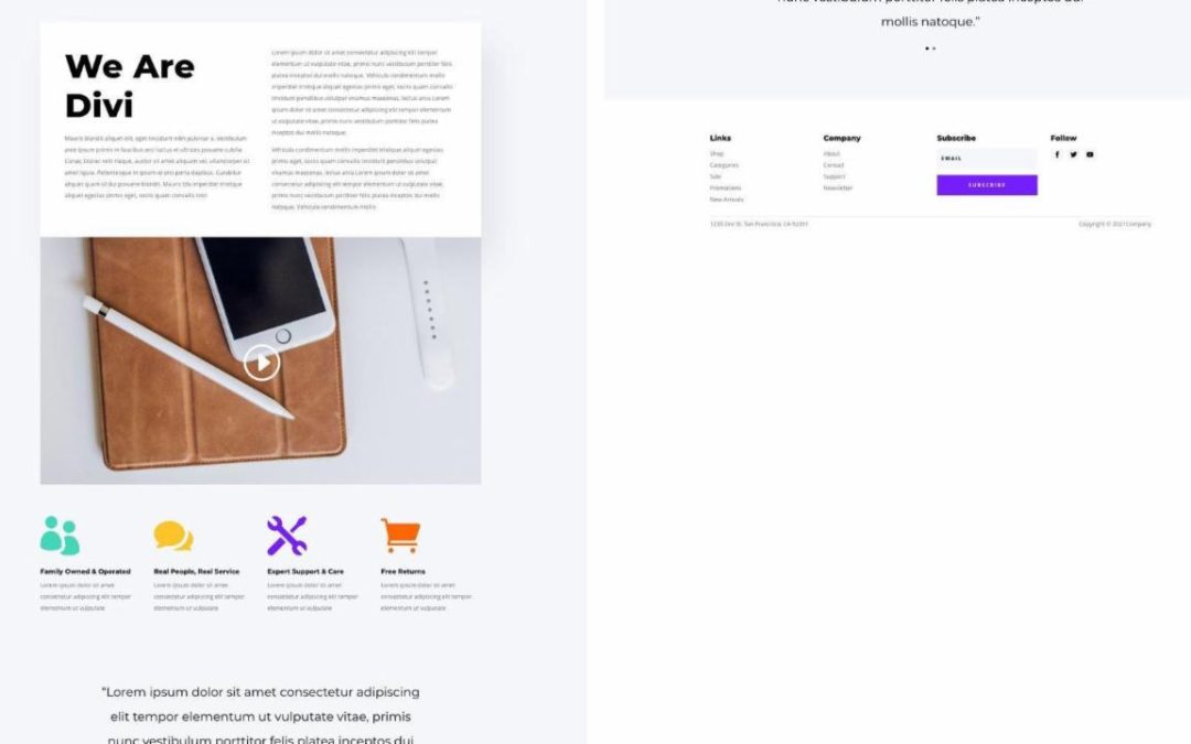 ET – Electronics Store About Page
