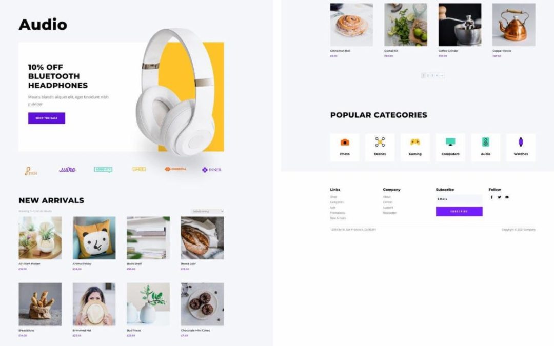 ET – Electronics Store Category Page
