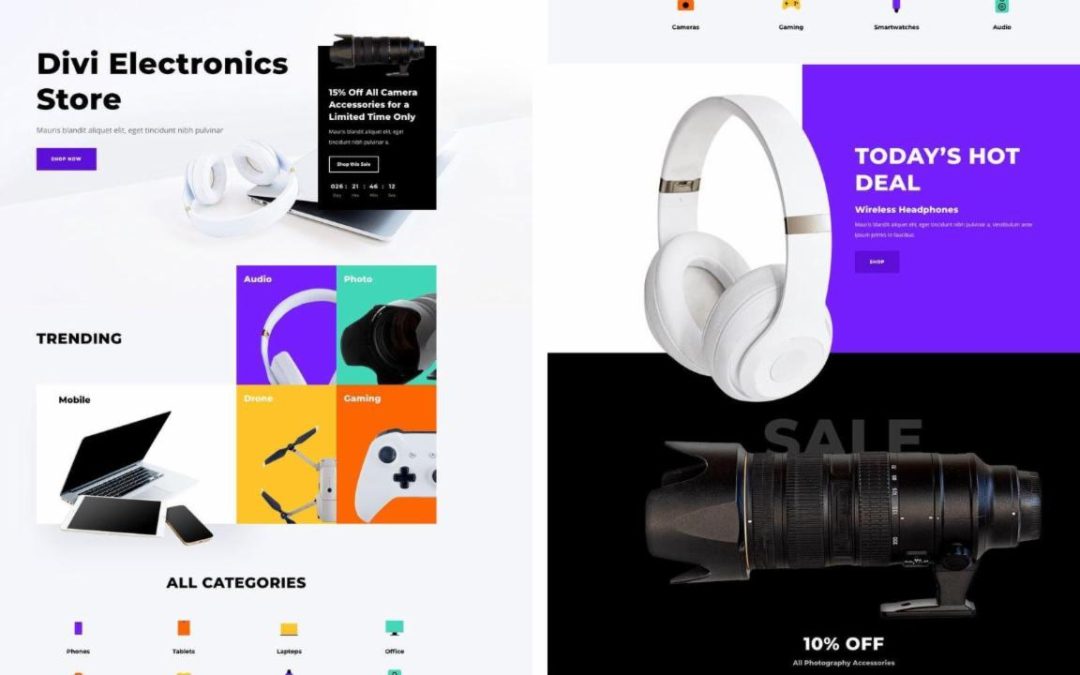 ET – Electronics Store Landing Page