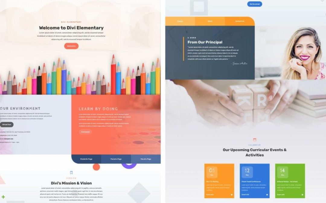 ET – Elementary School Landing Page