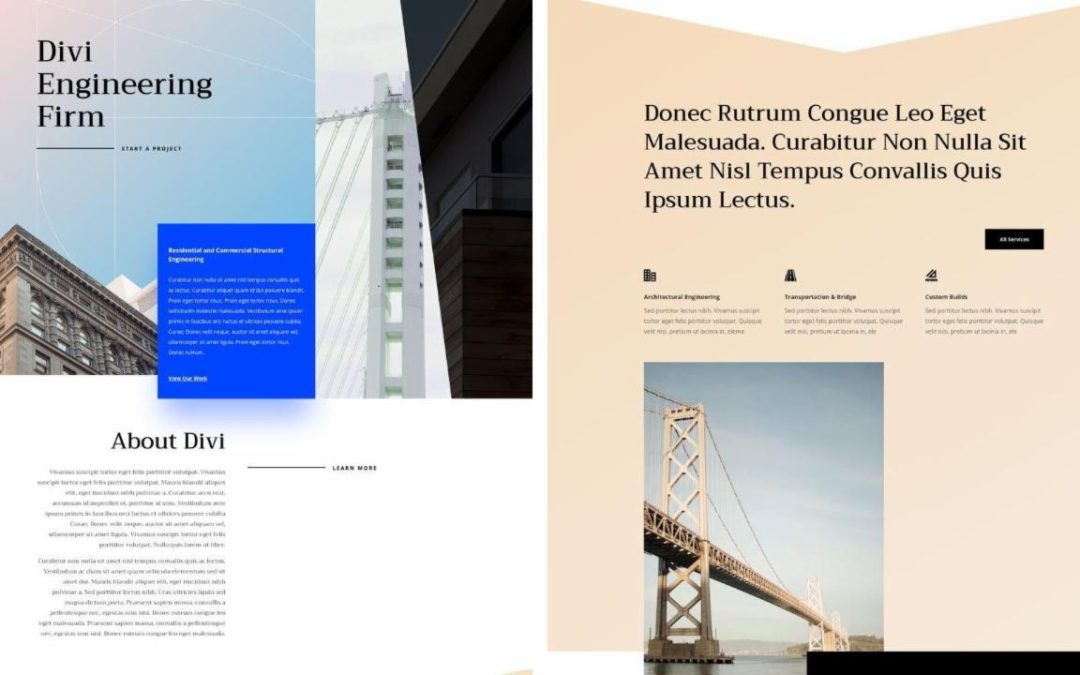 ET – Engineering Firm Landing Page